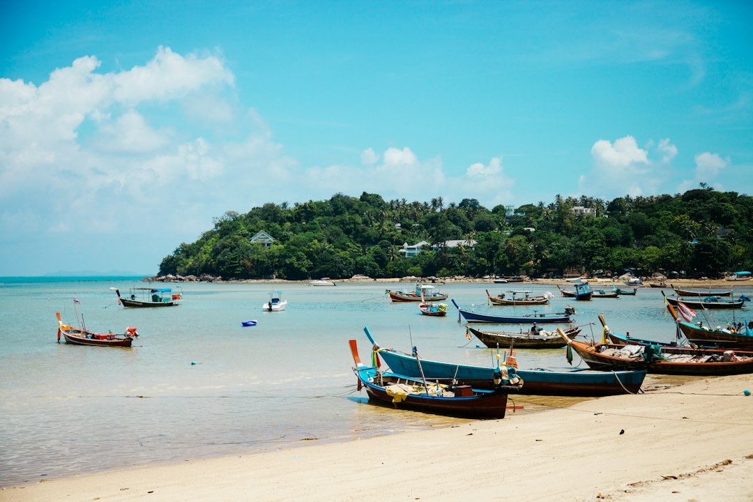 Koh Samui: boats on shore during daytime**