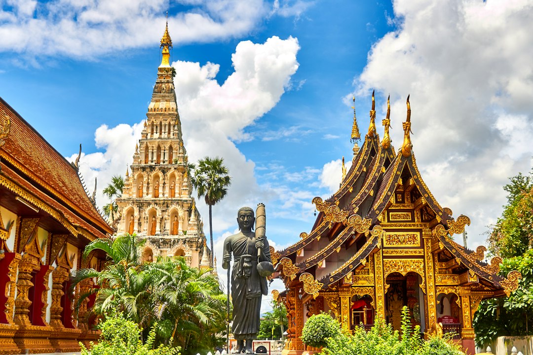 Pai: Traveling on motorbike in norther thailand we came across these amazing sculptural temples and buildings.**