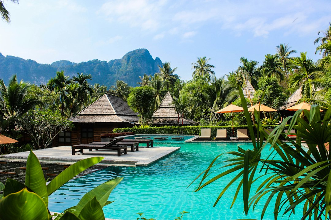 Resort pool in Thailand